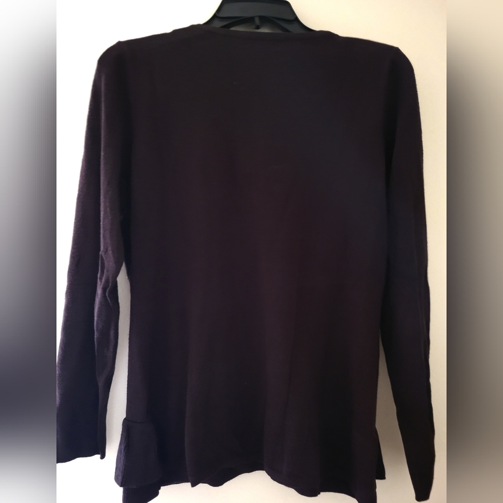 Joesph A Sweater with Ruffled Front. - Picture 2 of 6